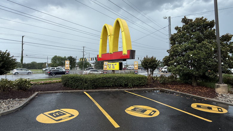 giant McDonald's logo