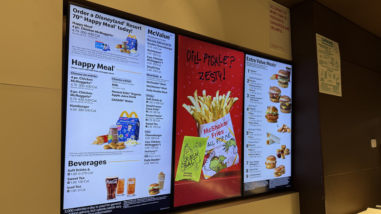 Video display for McDonald's Dill Pickle Grinch Salt McShaker Fries