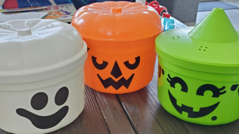 Three different vintage Boo Buckets from McDonald's