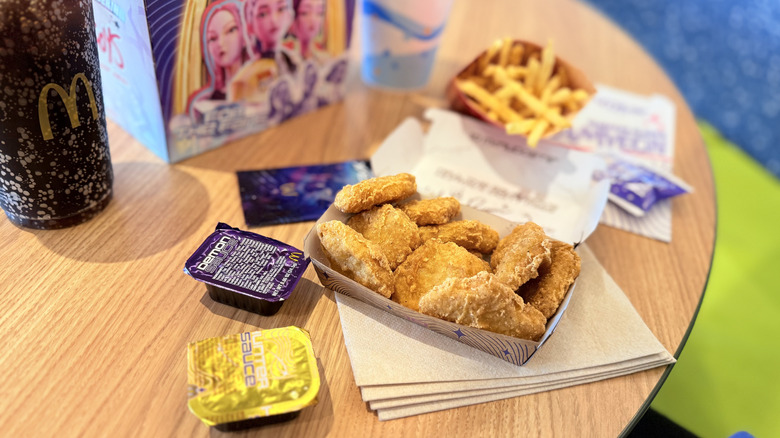 Huntrix meal chicken McNuggets on table