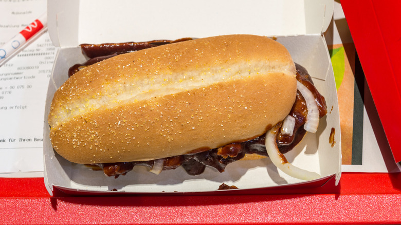 McRib on tray