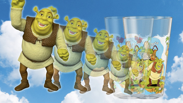 McDonald's Happy Meal Shrek drinking glasses