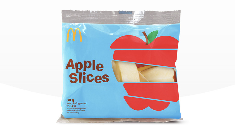 Packet of apple slices McDonald's