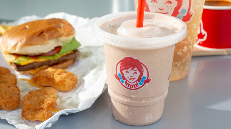 Wendy's Frosty with a combo meal