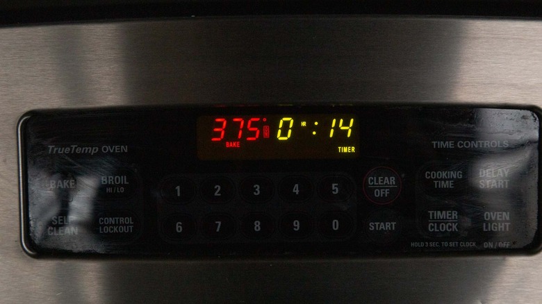Oven preheated to 375 F