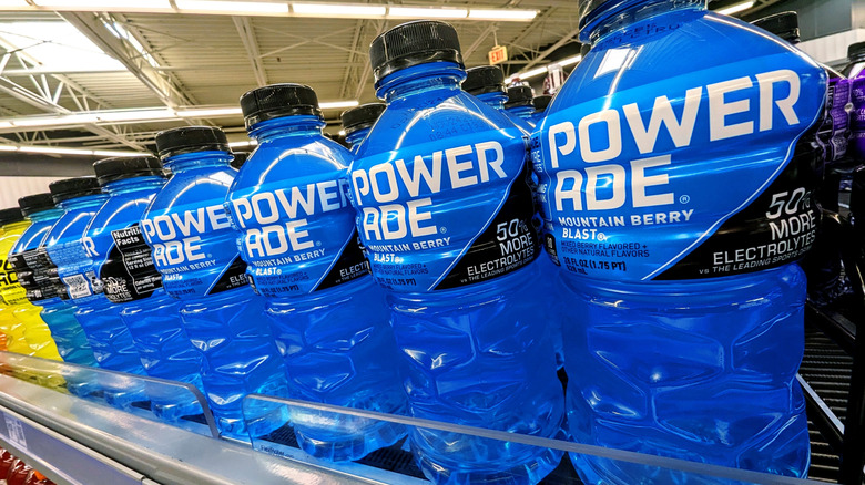 Powerade in supermarket