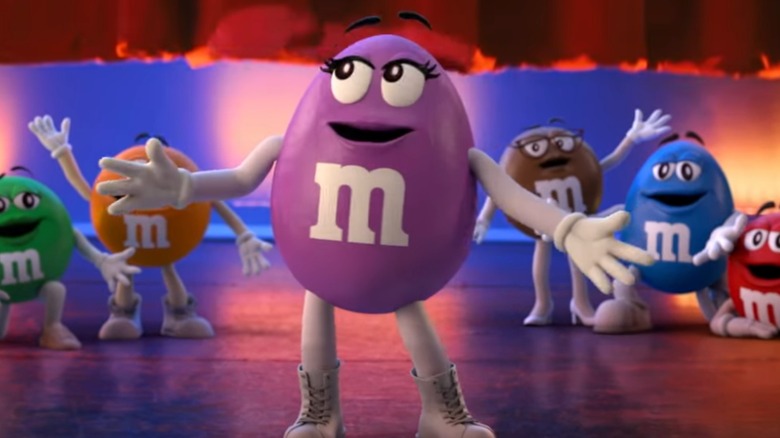 Purple M&M's "I'm just gonna be me" campaign