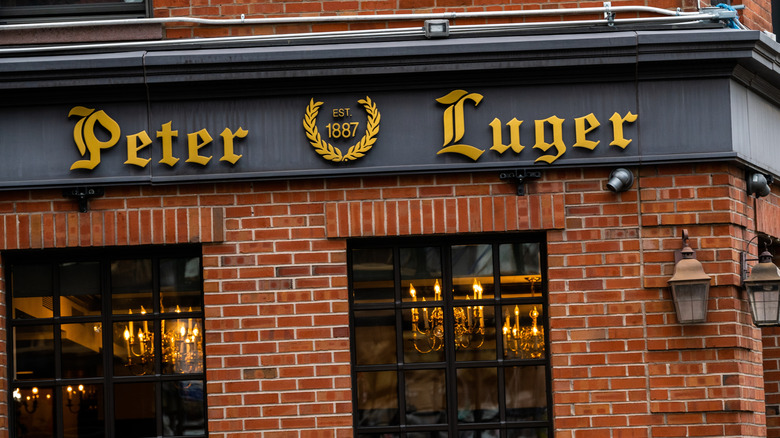 Exterior of Peter Luger in Brooklyn, NY