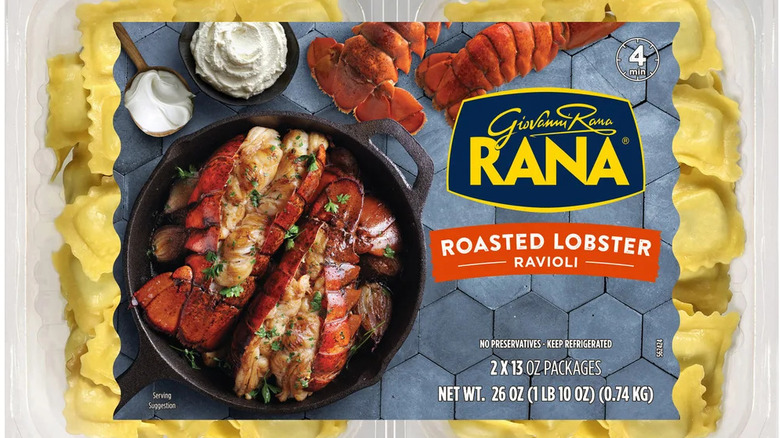 A package of Rana roasted lobster ravioli