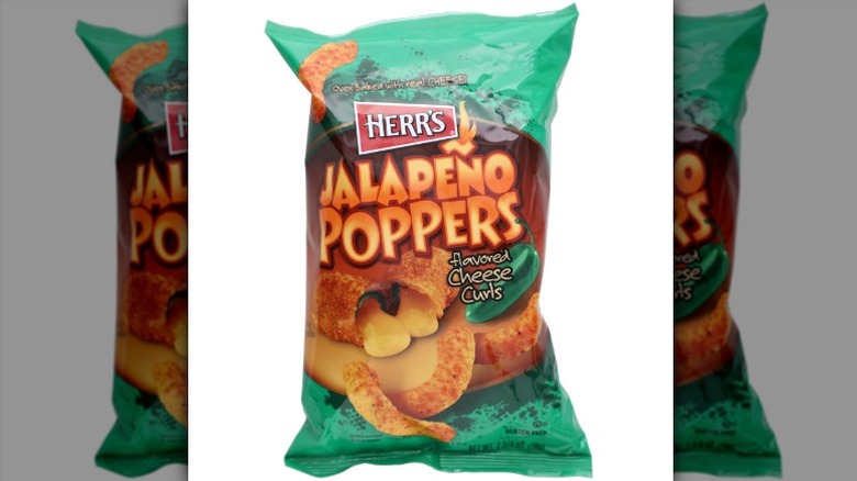 bag of Herr's Jalapeño Popper Cheese Curls