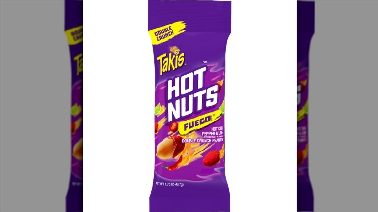 pouch of Takis Fuego Hot Nuts