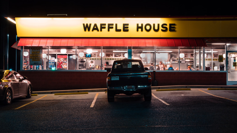 Waffle House at night