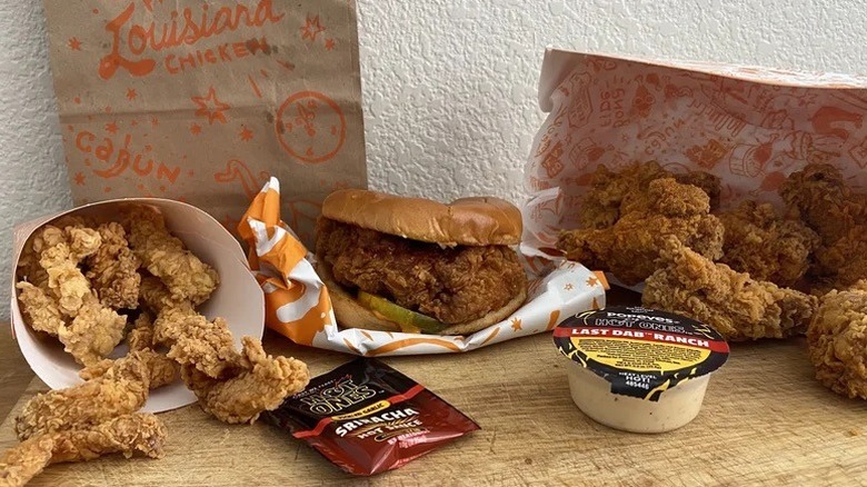 Popeye's Hot Ones menu items