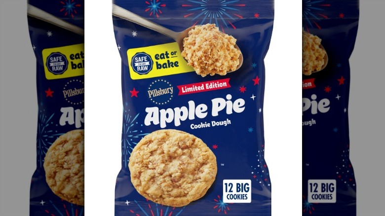 A package of Pillsbury Apple Pie Cookie Dough