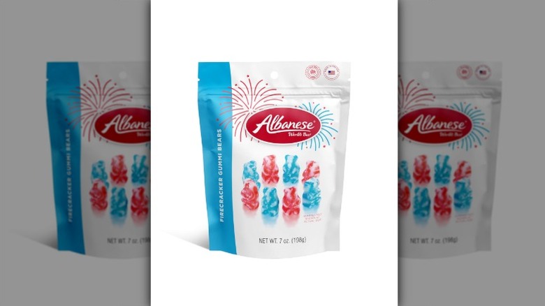A bag of Albanese Firecracker Gummi Bears s