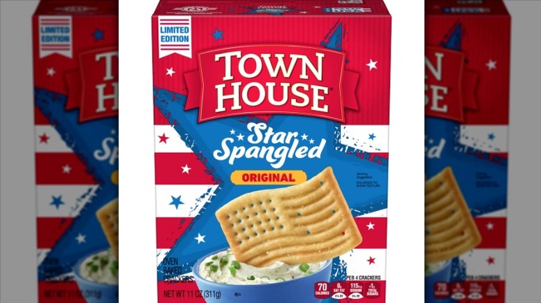 box of Town House Star-Spangled Snack Crackers
