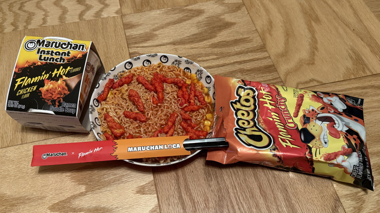 Maruchan's Instant Lunch Flamin' Hot Flavored Chicken