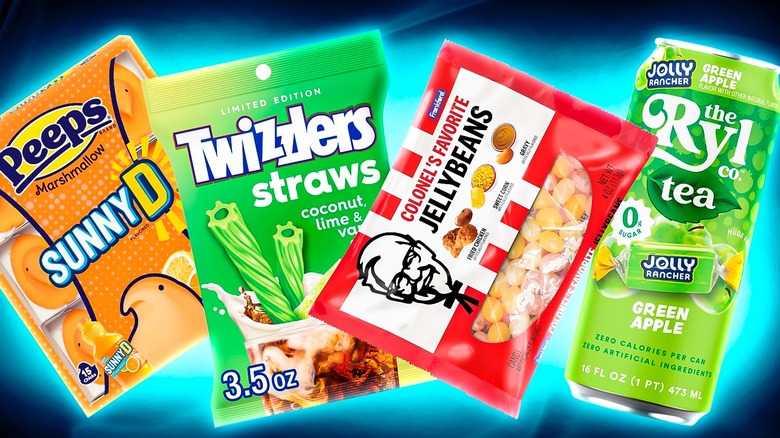 SunnyD Peeps, Twizzlers Straws, KFC Jellybeans, Ryl Jolly Rancher Tea