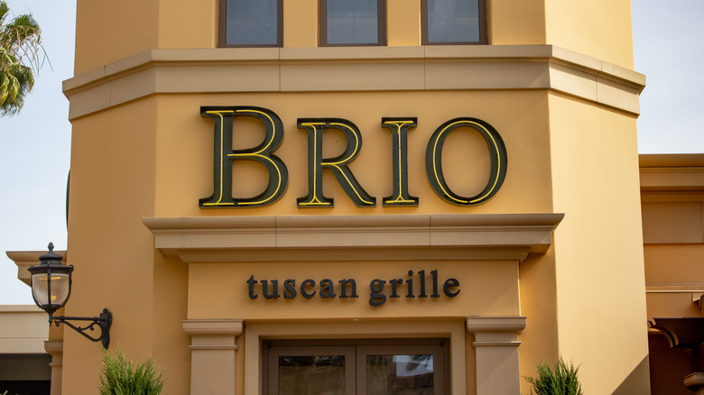 The exterior of a Brio Tuscan Grille restaurant