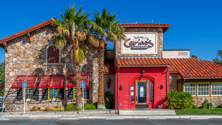The outside of a Johnny Carino's Italian Tavern restaurant.