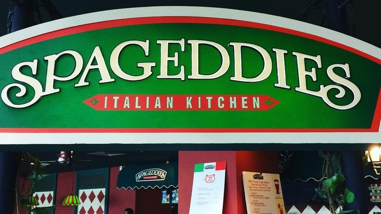 The marquee of Spageddies Italian Kitchen restaurant.