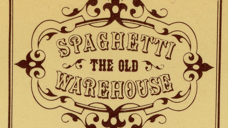 A vintage matchbook with the Old Spaghetti Warehouse logo.