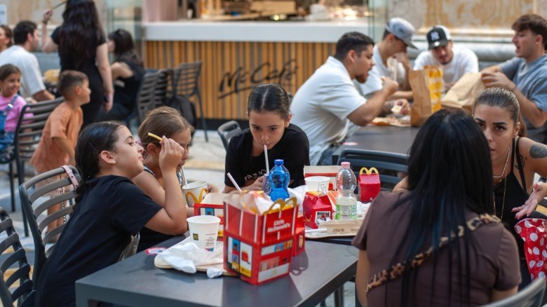 A McDonald's dining room
