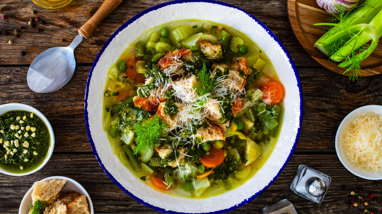 bowl of soupe au pistou