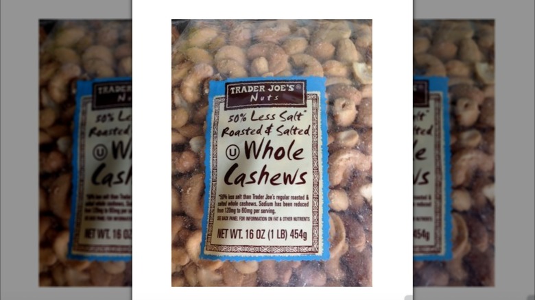 Trader Joe's Nuts – 50% Less Sodium Roasted & Salted Whole Cashews
