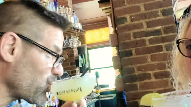 People drinking Margaritas at brick Margarita's restaurant in Concord