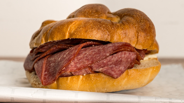 Lebanon bologna on a roll