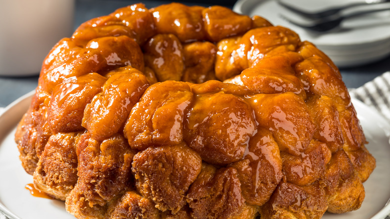 Monkey bread on a plate