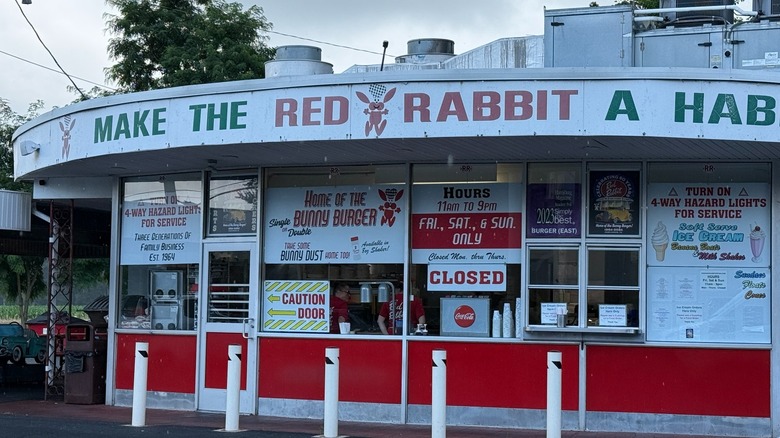 Exterior of Red Rabbit Drive-In