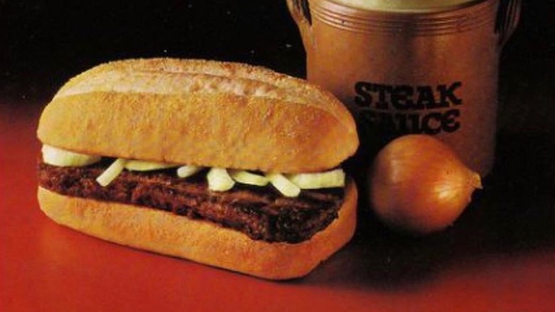 Print ad for McDonald's Chopped Beefsteak Sandwich