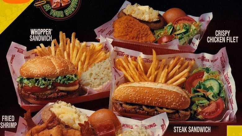 Burger King table service ad from 1990s