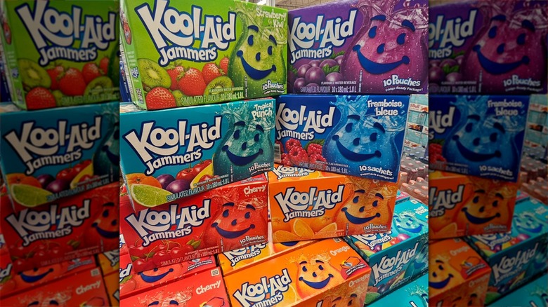 Boxes of Kool-Aid Jammers