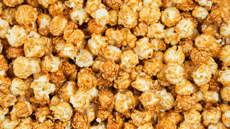 Lots of caramel popcorn