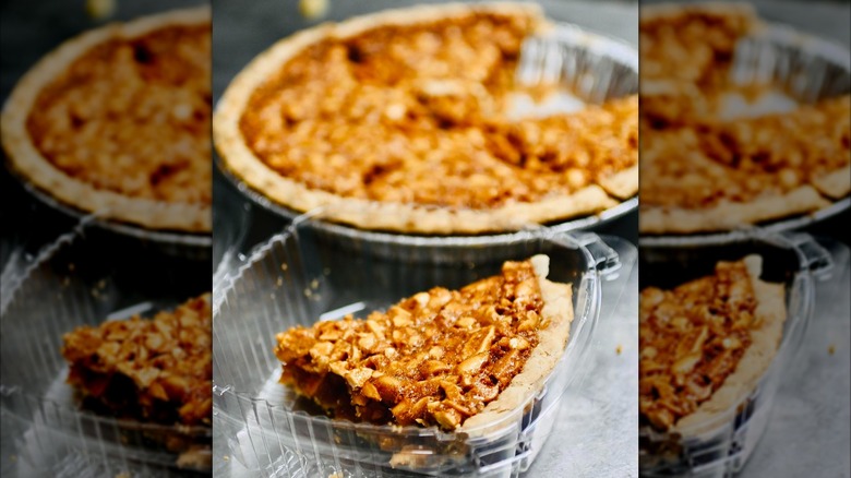 Slice of peanut pie