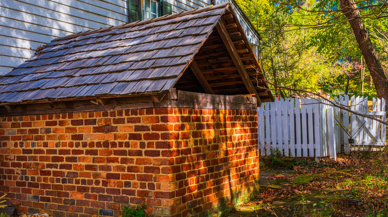The outdoor, wood-burning oven at Winkler Bakery