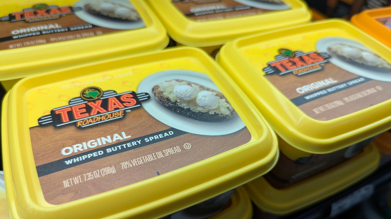 Tubs of Texas Roadhouse cinnamon butter