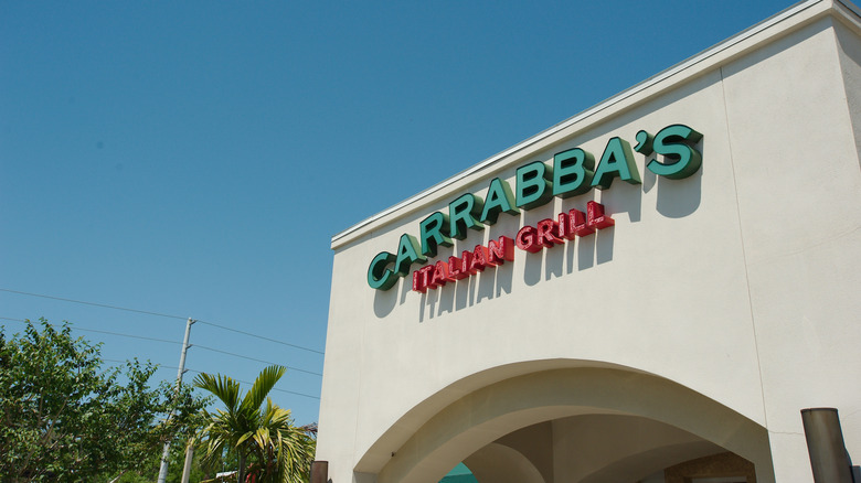 Carrabba's restaurant exterior on sunny day.