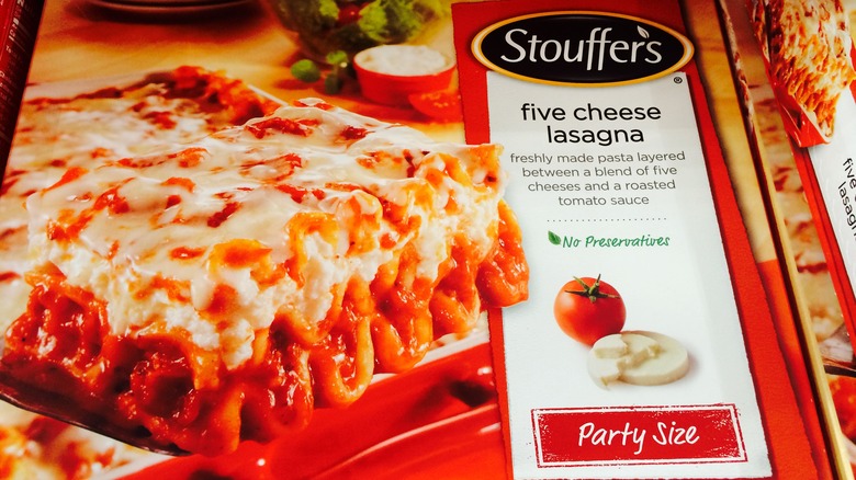 Stouffer's lasagna box