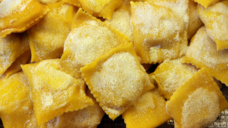 Pile of ravioli