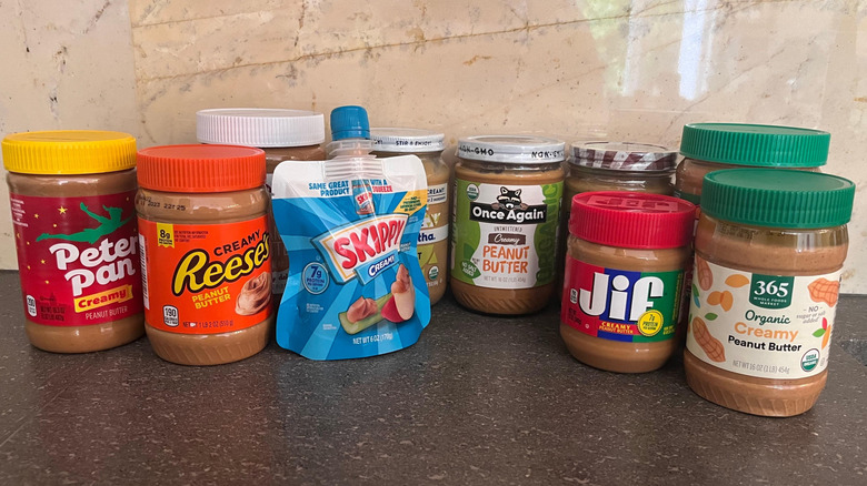 Store-bought peanut butters