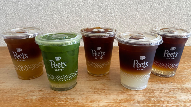 all five drinks overhead angle