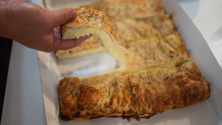 white (double crust) style of Old Forge Pizza