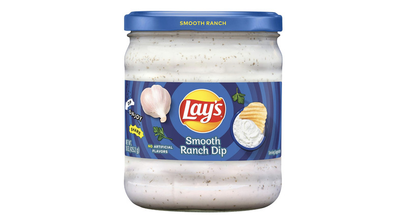 Jar of Lay's Smooth Ranch Dip