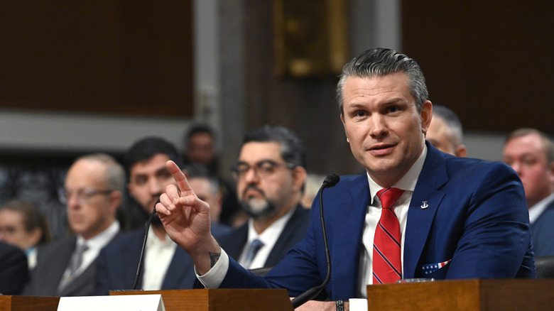 US Secretary of War Pete Hegseth testifying