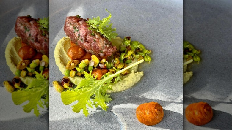 Lamb tartare at Rootstalk