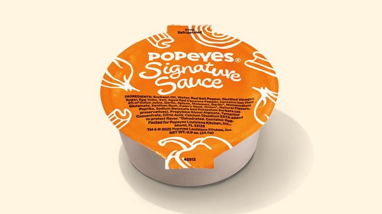 Popeyes' Signature Sauce cup